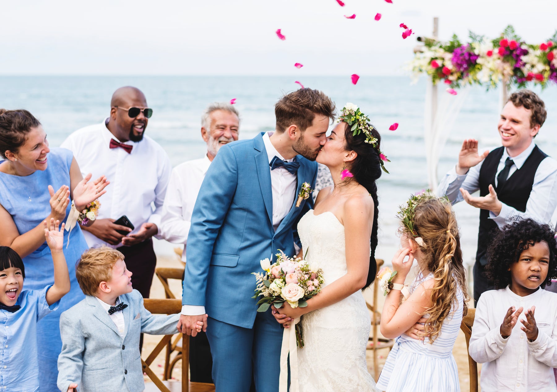 wedding celebration outside